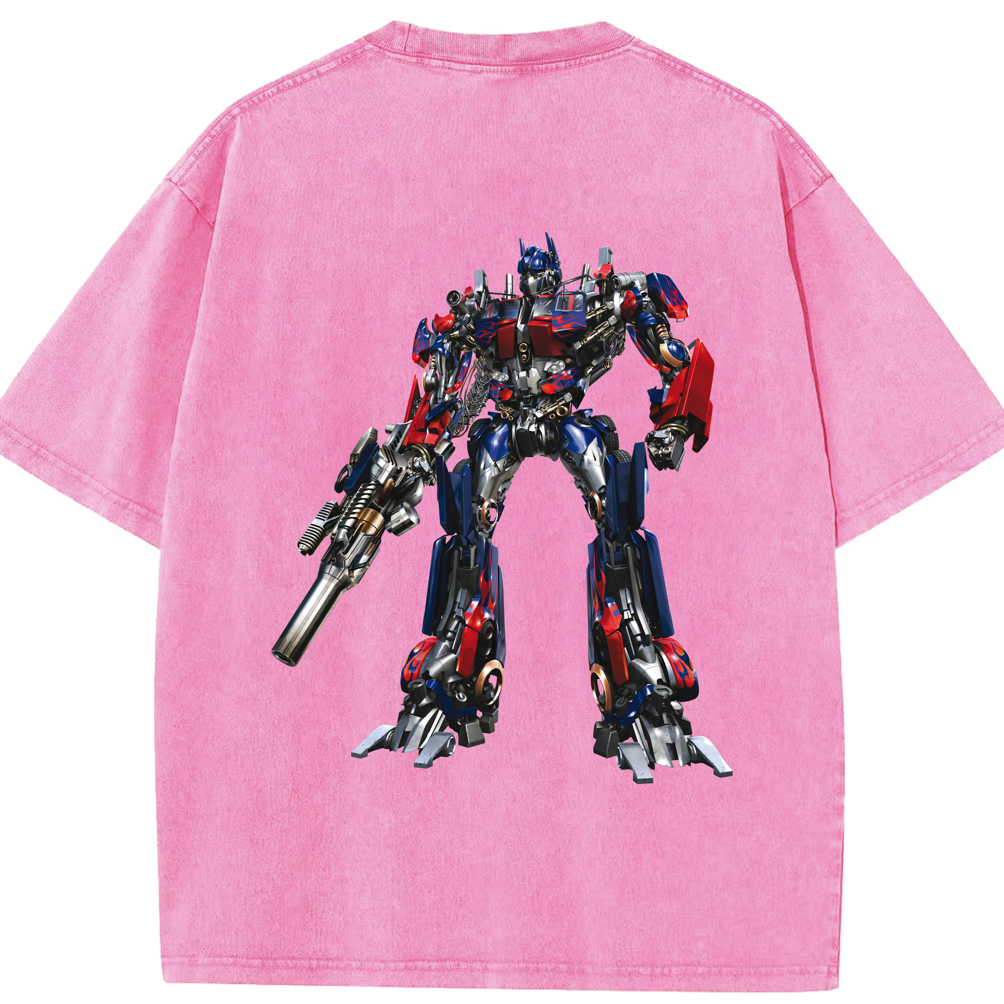 （画像用）  綿100% ヴィンテージ風 半袖Tシャツ（背面プリント）